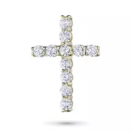 Подвеска из желтого золота с бриллиантом э0301пд04201165