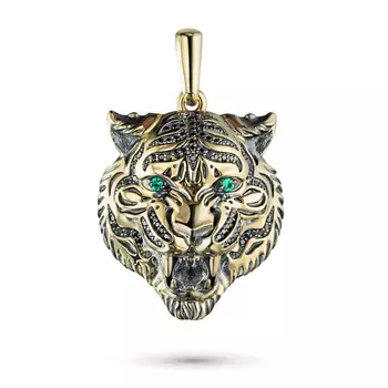 Подвеска из желтого золота с и бриллиантами э0338пд02220402