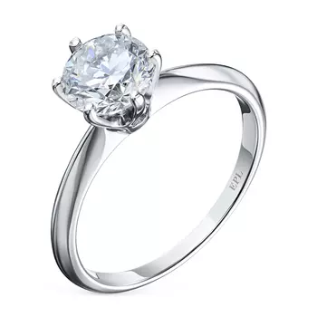 Помолвочное кольцо из белого золота э0912кц01178400_white