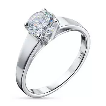 Помолвочное кольцо из белого золота э0912кц03080200_white