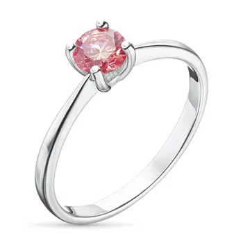 Помолвочное кольцо из белого золота э0912кц04164200_pink