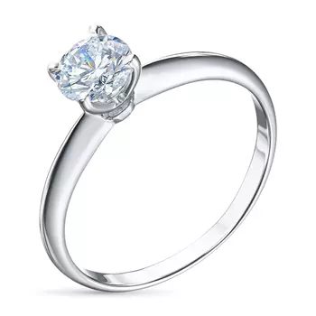 Помолвочное кольцо из белого золота э0912кц06181200_white