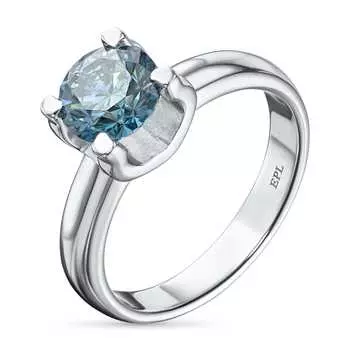Помолвочное кольцо из белого золота э0912кц06200855_blue