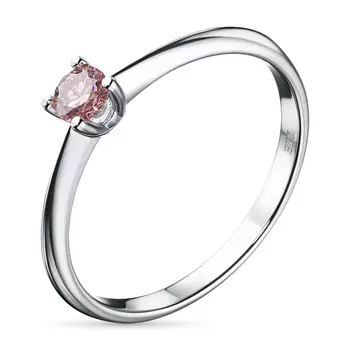 Помолвочное кольцо из белого золота э0912кц07190200_pink