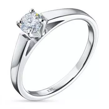 Помолвочное кольцо из белого золота э0912кц10210204_white