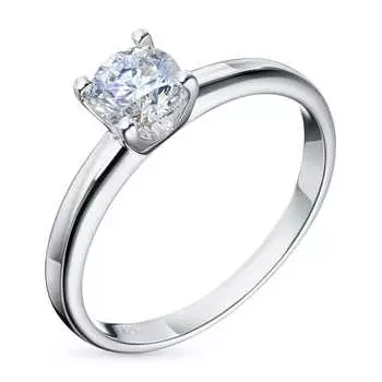 Помолвочное кольцо из белого золота э0912кц11102400_white