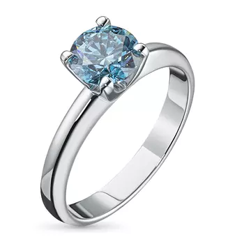 Помолвочное кольцо из белого золота э0912кц11102400_blue