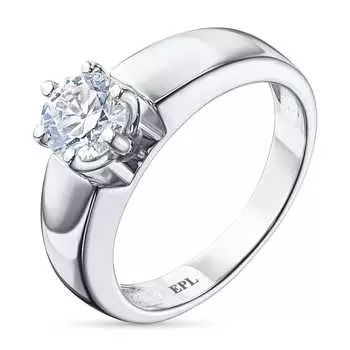 Помолвочное кольцо из белого золота э4012кц04082400_white