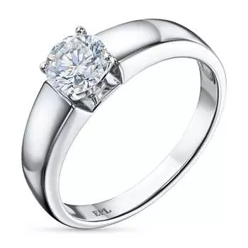 Помолвочное кольцо из белого золота э4712кц01220883_white