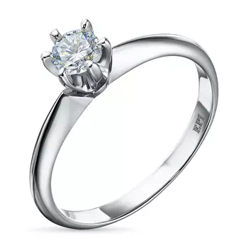 Помолвочное кольцо из белого золота э4712кц05153100_white