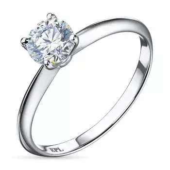 Помолвочное кольцо из белого золота э4712кц06181200_white