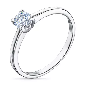 Помолвочное кольцо из белого золота э4712кц07132200_white