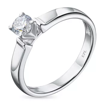 Помолвочное кольцо из белого золота э4712кц10210203_white