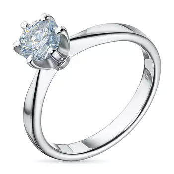 Помолвочное кольцо из белого золота э4712кц12150900_white