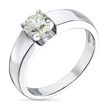 Помолвочное кольцо из белого золота с бриллиантом э4701кц01220883