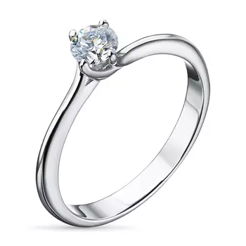 Помолвочное кольцо из серебра э0612кц04203083_white