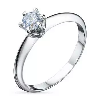 Помолвочное кольцо из серебра э0612кц04203085_white