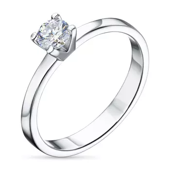 Классическое кольцо из серебра э0612кц04203173_white