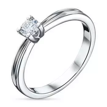 Классическое кольцо из серебра э0612кц04210751_white