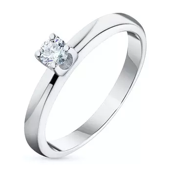 Помолвочное кольцо из серебра э0612кц06159700_white