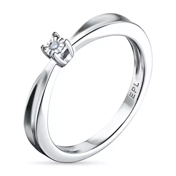 Помолвочное кольцо из серебра э0612кц08200117_white