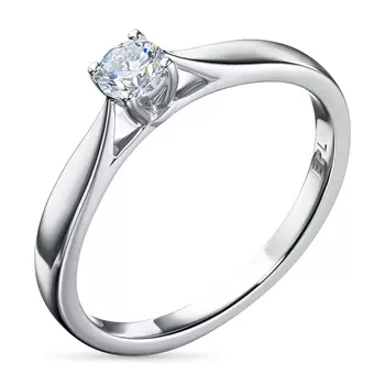 Помолвочное кольцо из серебра э0612кц09150800_white