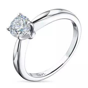 Помолвочное кольцо из серебра э0612кц09210855_white