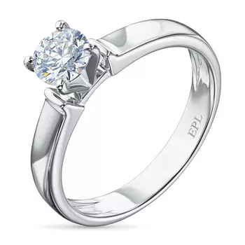 Классическое кольцо из серебра э0612кц10210203_white