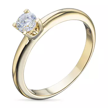 Помолвочное кольцо из желтого золота э0312кц04203116