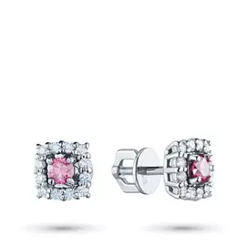 Пусеты из белого золота э0912пс02181600