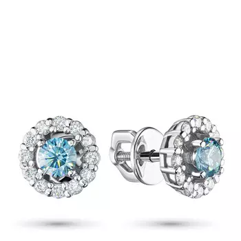 Пусеты из белого золота э0912пс03200022_blue