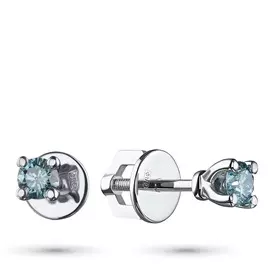 Пусеты из белого золота э0912пс04190800_blue