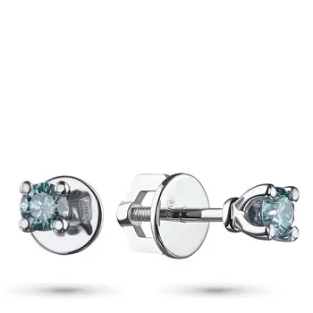 Пусеты из белого золота э0912пс04190800_blue