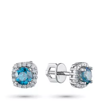 Пусеты из белого золота э0912пс05210902_white