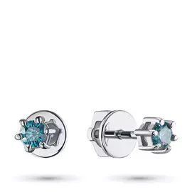 Пусеты из белого золота э0912пс07190350