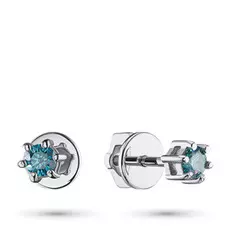 Пусеты из белого золота э0912пс0719035_blue