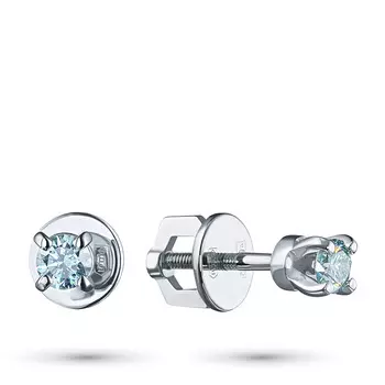 Пусеты из белого золота э0912пс08190220_blue