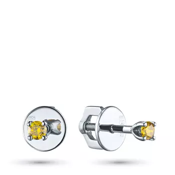 Пусеты из белого золота э0912пс10181600_ell