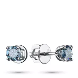 Пусеты из белого золота э0912пс11102400_blue