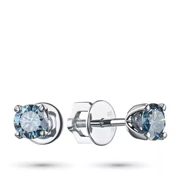 Пусеты из белого золота э0912пс11102400_blue