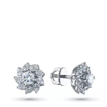 Пусеты из белого золота э0912пс11190200_white