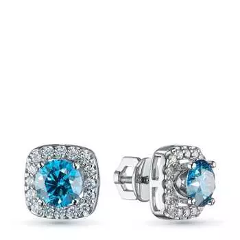 Пусеты из белого золота э0912пс11210954_blue