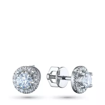 Пусеты из белого золота э4012пс03196500_white