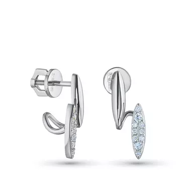 Пусеты из белого золота э4012пс06240351_white