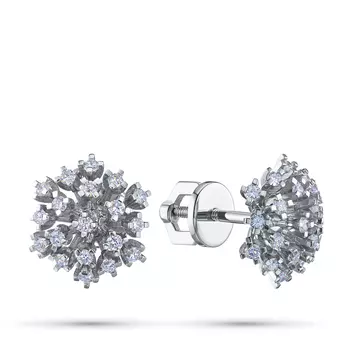 Пусеты из белого золота э4012пс07240372_white