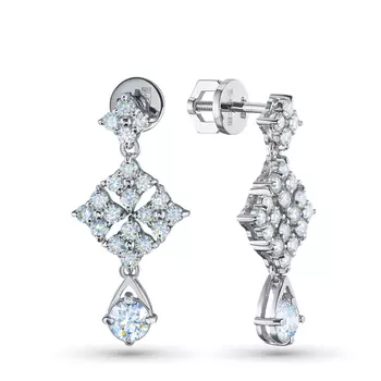 Пусеты из белого золота э4012пс07240388_white