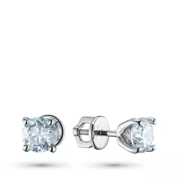 Пусеты из белого золота э4012пс09210360_white