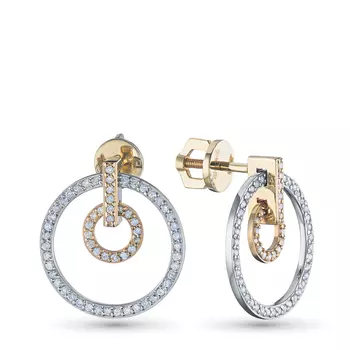 Пусеты из белого золота э4112пс07240370_white