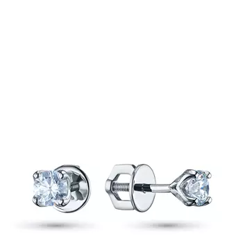 Пусеты из белого золота э4712пс01163100_white