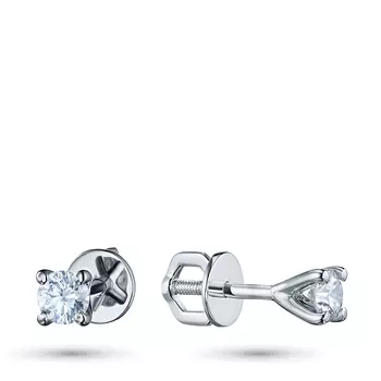 Пусеты из белого золота э4712пс02164300_white